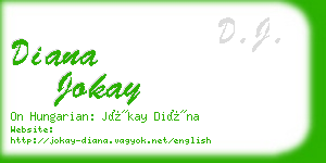 diana jokay business card